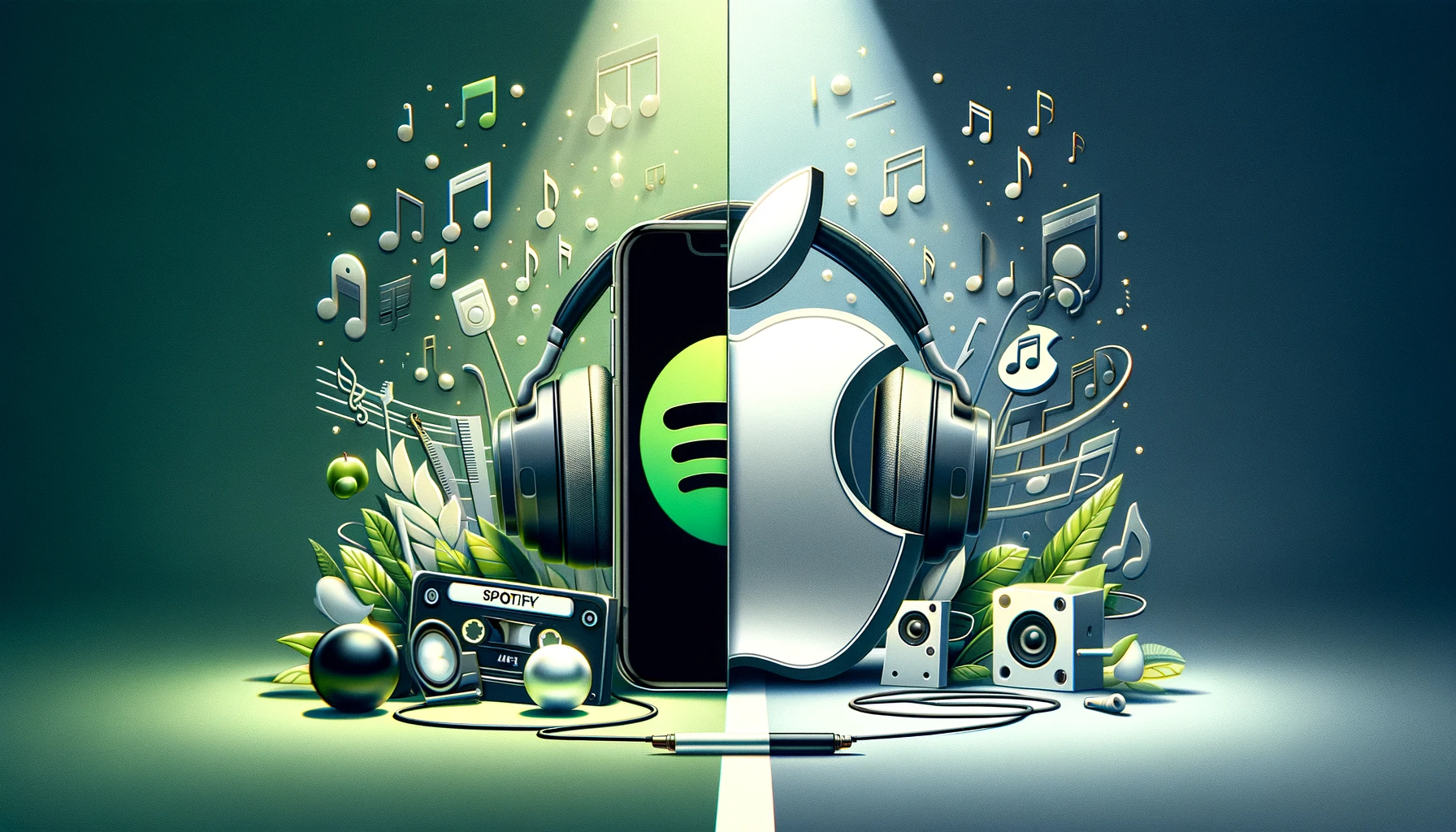 Apple a Spotify náhled
