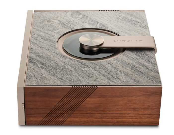 Auralic Aquila X3 Right Side titanium gold x marble x walnut 1031x800x