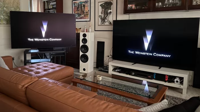 Samsung QE65S95D mat vs lesk 1275x717x
