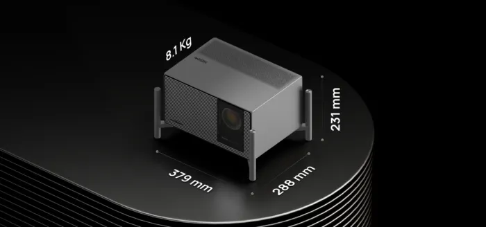 XGIMI TITAN Noir dimensions 2560x1200x