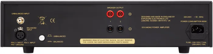 exposure 5510 mono amplifier rear 1280x324x